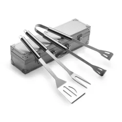 Zestaw do grilla w aluminiowej skrzynce - V6362-32
