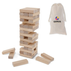 Drewniana gra w układanie wieży - LT90776