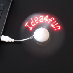 Wiatrak USB z podświetlanym personalizowanym logo