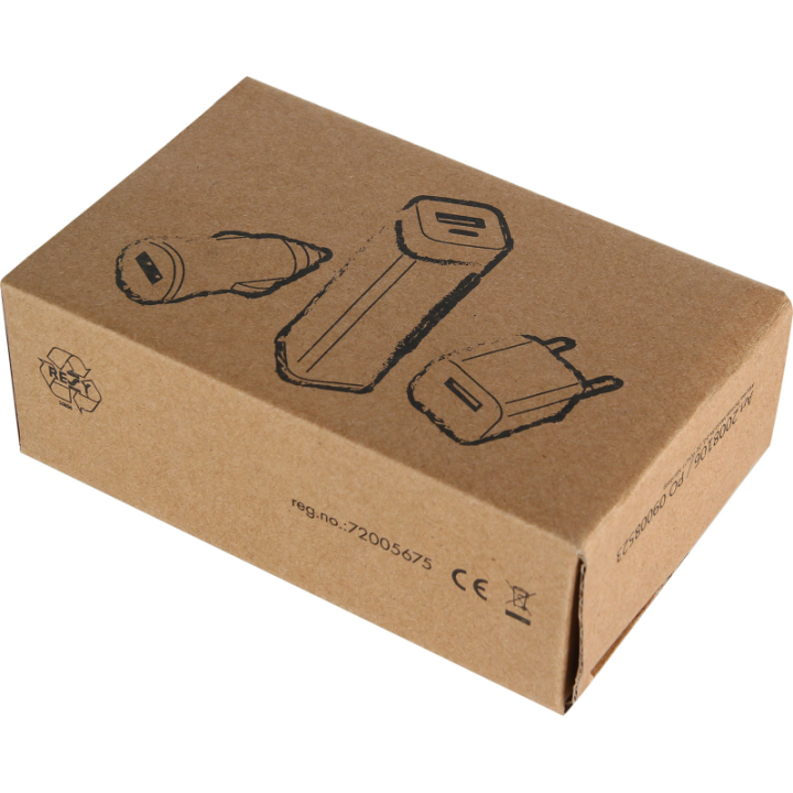Zestaw power bank 2200 mAh, ładowarka i wtyczka EU - 2008106