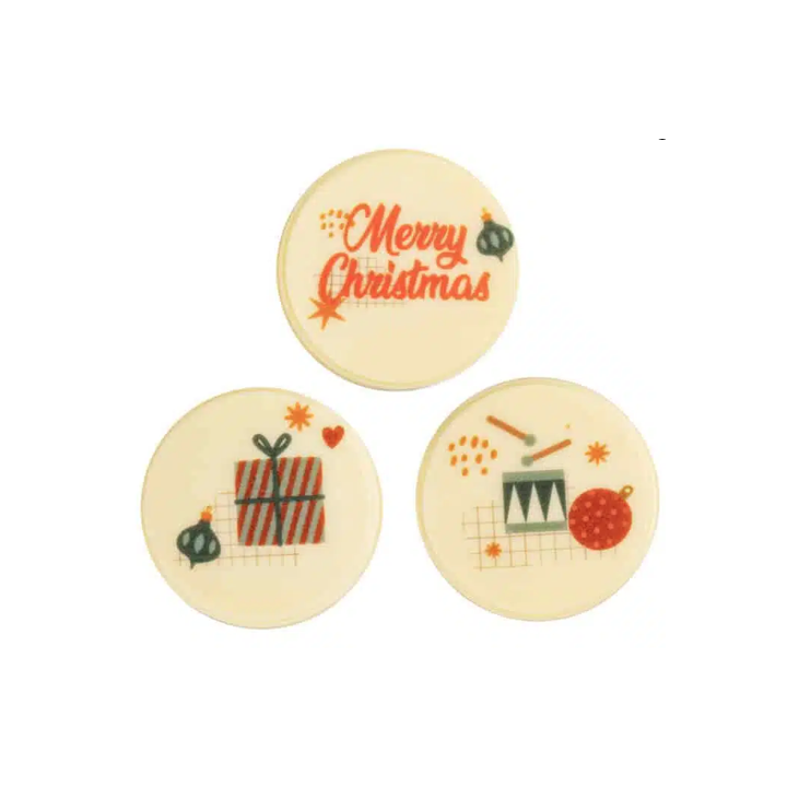 CZEKOLADOWY MEDAL Z NADRUKIEM CHOCO CIRCLE - 0413/XMAS