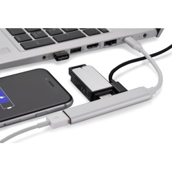 Rozdzielacz HUB USB z kablem typ C - AS 09163