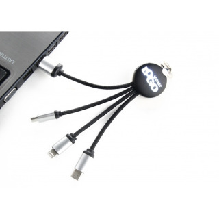 Kabel 3w1 z podświetlanym logo - EG041903
