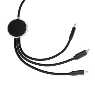 Długi kabel 3w1 z podświetlanym logo - EG053403