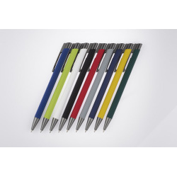 Długopis aluminiowy z gumowaną powierzchnią - AS 9685
