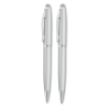 Zestaw: aluminiowy przekręcany długopis oraz ołówek z rysikiem - mo8758