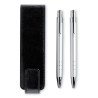 Komplet do pisania: przyciskany długopis z niebieskim wkładem i mechaniczny ołówek - MO7177