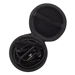 Słuchawki douszne wyposażone w mikrofon i przycisk do odbierania połączeń - R50187