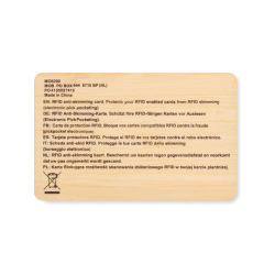 Karta RFID wykonana z bambusa - MO6200 (MOCN#40)
