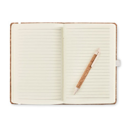 Notatnik korkowy A5 i długopis - MO6202 (MOCN#13)