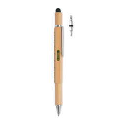 Bambusowy długopis z poziomicą - MO6559 (MOCN#40)