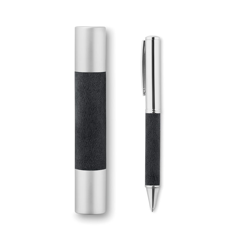 Metalowy przekręcany długopis z chromowanym wykończeniem - MO9123-03