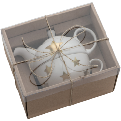Porcelanowy świąteczny zestaw do herbaty - 8061506