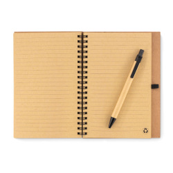 Korkowy notatnik z długopisem - MO9859 (MOCN#03)