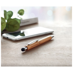 Długopis bambusowy z rysikiem - MO9945 (MOCN#40)