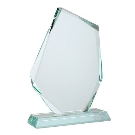 Szklane trofeum w kształcie szlachetnego kamienia - R22190