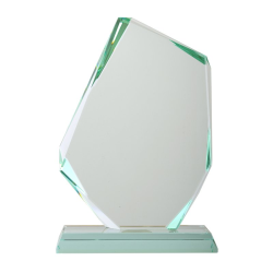 Szklane trofeum w kształcie szlachetnego kamienia - R22190