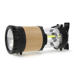 Latarnia i latarka z ABS i bambusa - LT93350
