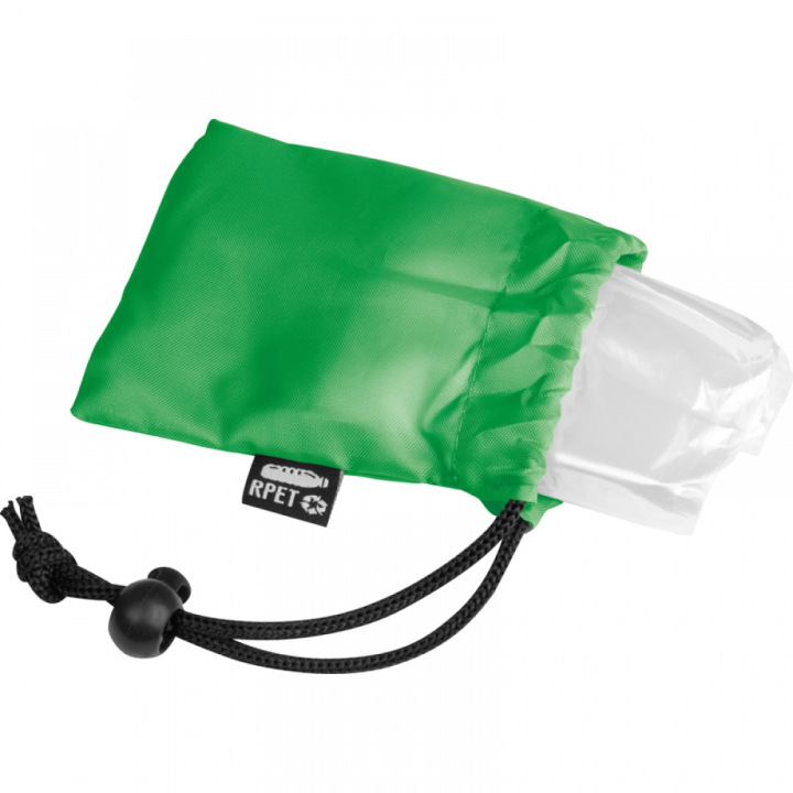 Przezroczyste ponczo przeciwdeszczowe w etui wykonanym z RPET - 4378804