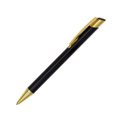 Długopis aluminiowy Lindi czarny/złoty - R73445 (gadzety reklamowe)