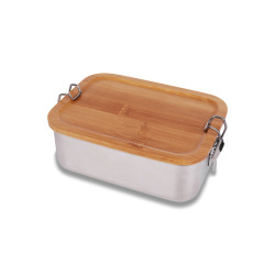 Stalowy lunch box 800 ml Somerton srebrny - R08208 (gadzety reklamowe)