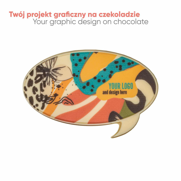 Czekoladowy ksztaŁt choco4mat chmurka print - SLOD-0314PCHMURKA