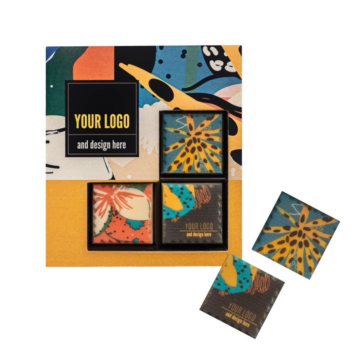 Praliny z nadrukiem chocostamp 3 sztuki - SLOD-0322