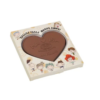 Czekoladowy kształt choco4mat serce print - SLOD-0314PSERCE