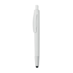 Wciskany plastikowy długopis z końcówką do ekranów dotykowych - MO9200