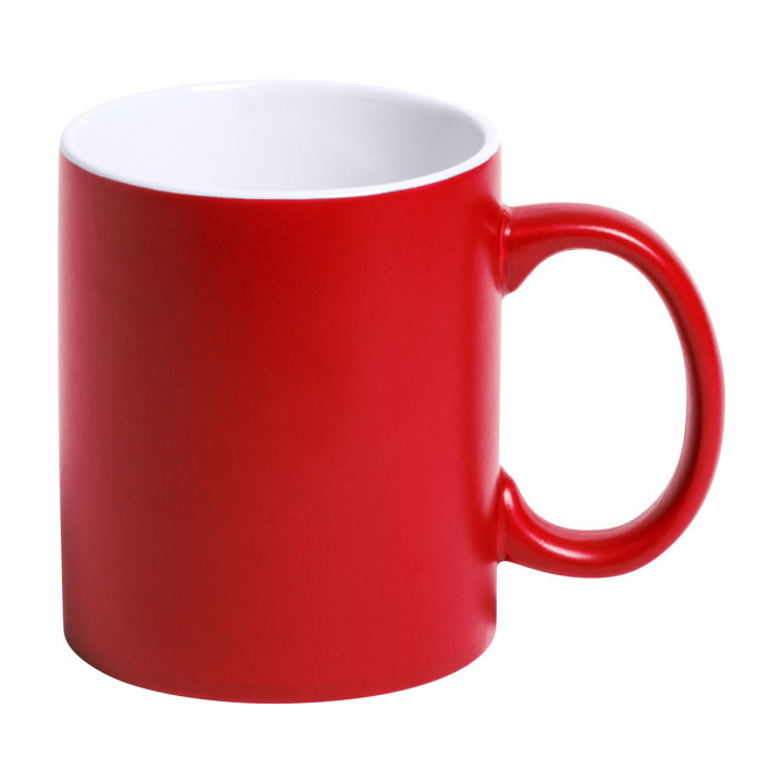 Kolorowy kubek ceramiczny z białym środkiem, 350 ml - AP781261 (ANDA#05)