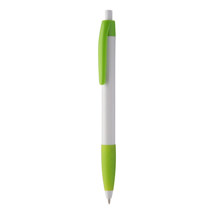 Plastikowy długopis z kolorowym, gumowanym uchwytem - AP809498 (ANDA#07)