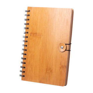 Spiralny notes z bambusową okładką - AP721133 (gadzety reklamowe)