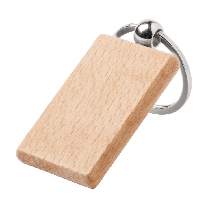 Brelok z naturalnego drewna bukowego - AP721315 (ANDA#B)