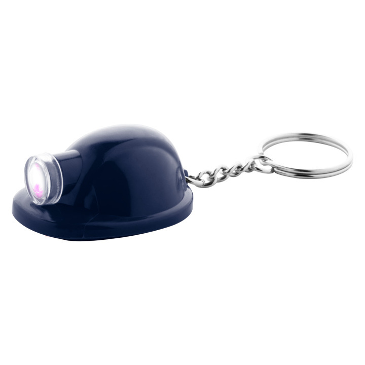 Brelok w kształcie hełmu ochronnego z latarką LED - AP800659 (ANDA#06)