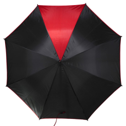 zarny parasol z kontrastującym czerwonym obszyciem - R07934.08