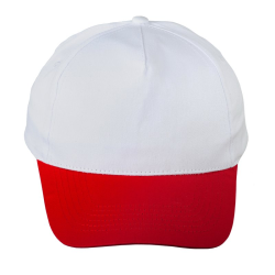 Bawełniana czapka 5 panelowa z daszkiem - R08720
