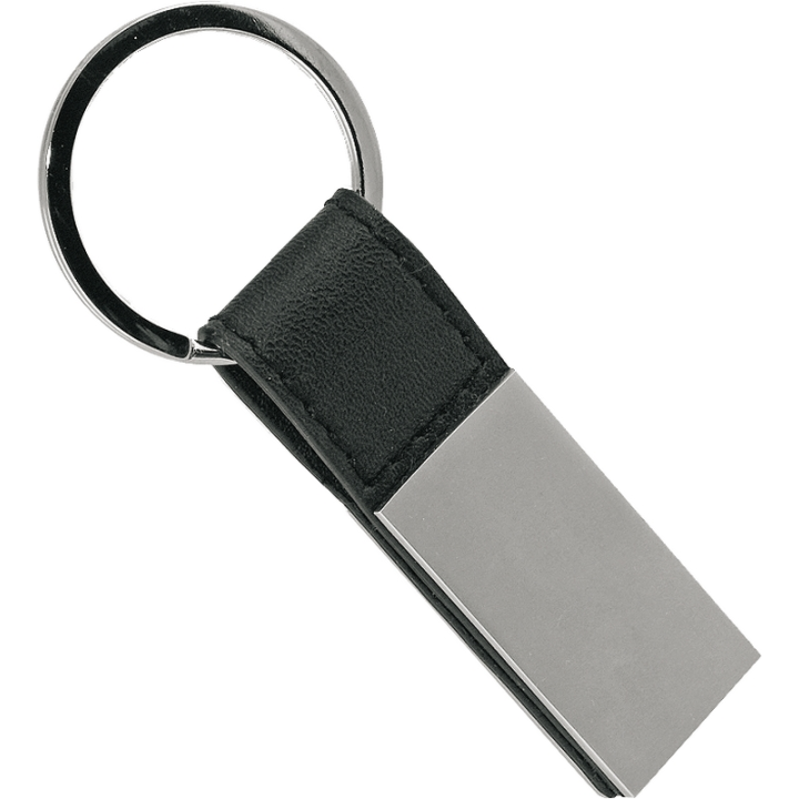 Brelok z metalu i ekoskóry - R73298