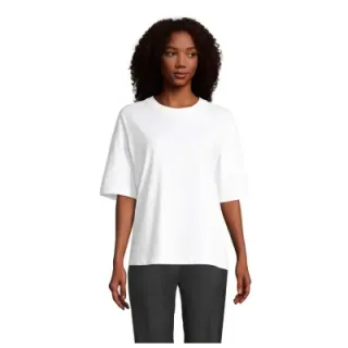 BOXY WOMEN T-SHIRT OVERSIZE - S03807 (MOCN#WH)