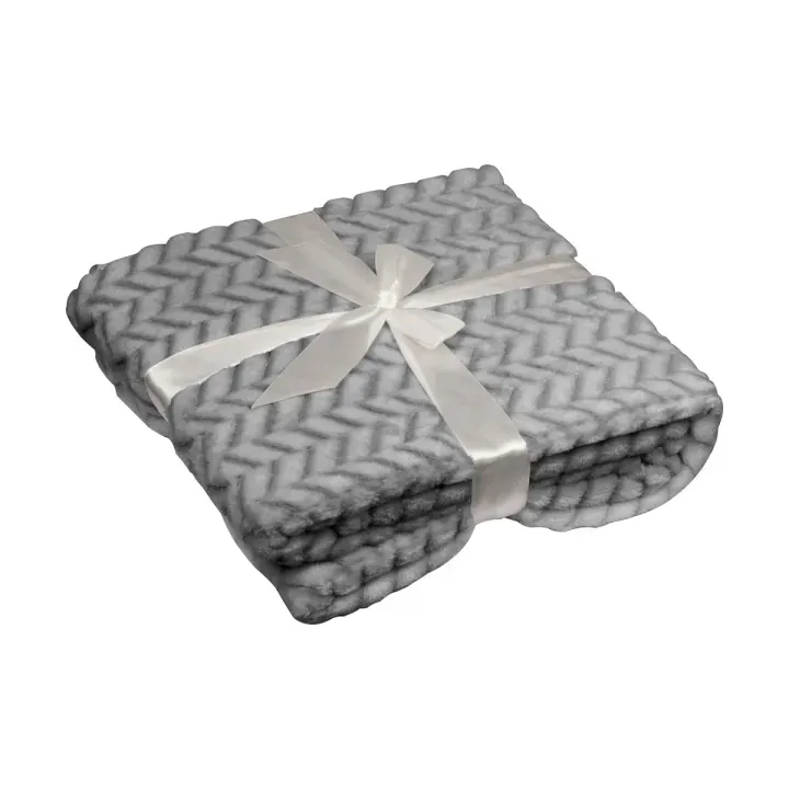 Large soft flannel fleece blanket - 280 g/m² - MA 6436107