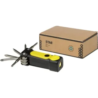 RCS-certified 8-in-1 recycled plastic screwdriver set with torch - PC 10456911