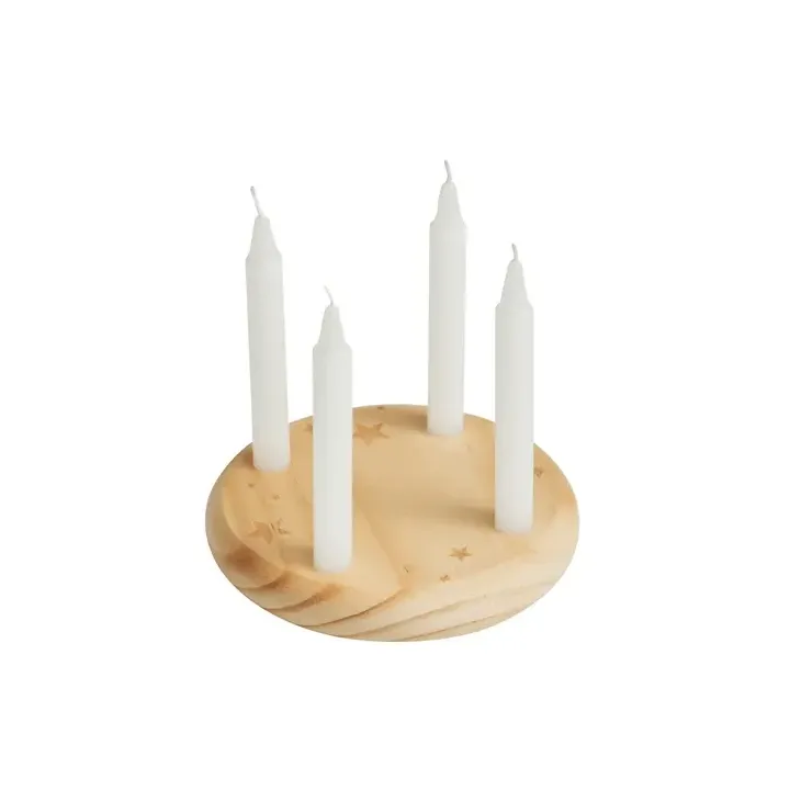 Small wooden advent wreath - 56-0902374