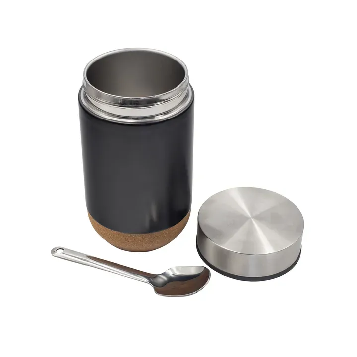 400 ml Basilan vacuum container black - R08455 (gadzety reklamowe)
