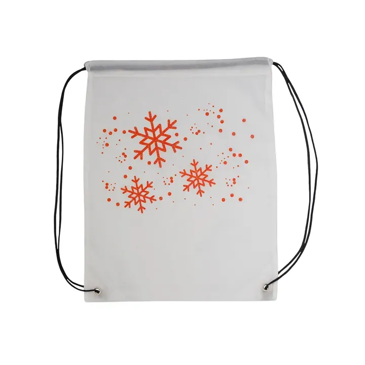 Glitter christmas gift bag white - X91031 (gadzety reklamowe) Glitter christmas gift bag white - X91031 (gadzety reklamowe)