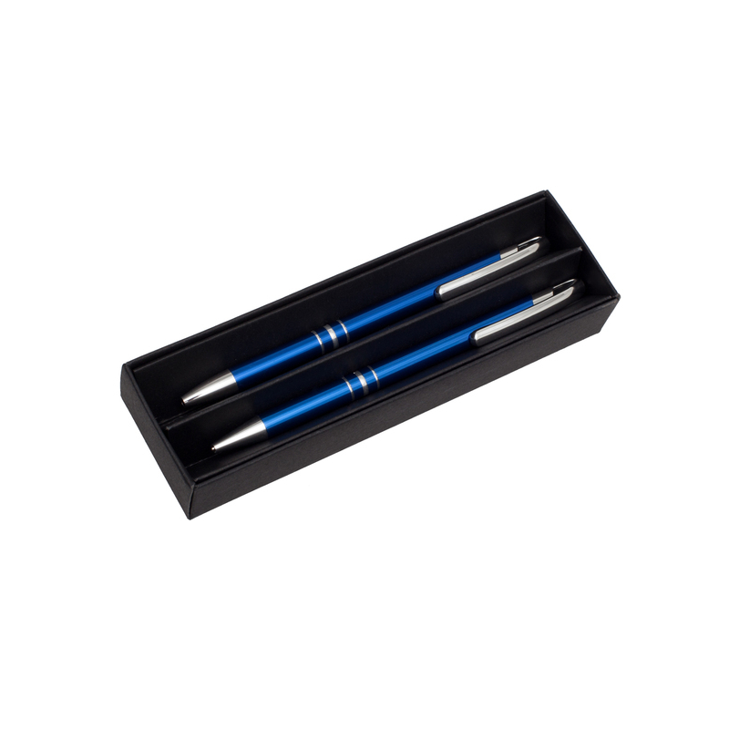 Zestaw składający się z aluminiowego długopisu i ołówka automatycznego - R01075