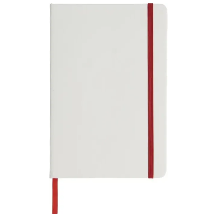 Biały notes A5 z kolorowym paskiem, certyfikat FSC - PC 10713504