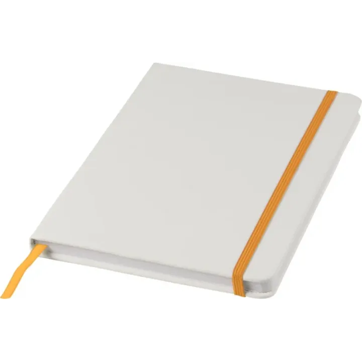 Biały notes A5 z kolorowym paskiem, certyfikat FSC - PC 10713504