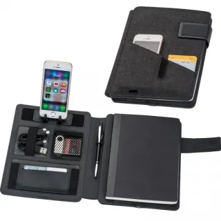 FOLDER A5 Z NOTATNIKIEM W LINIE I POWER BANKIEM 4000 MAH - 2048603