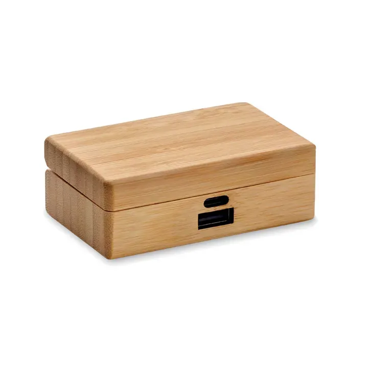 TWS earbuds in bamboo case - MO2303 (MOCN#40)