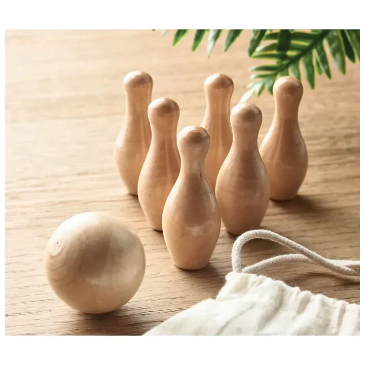 Mini pine wood bowling set - MO2434 (MOCN#40)
