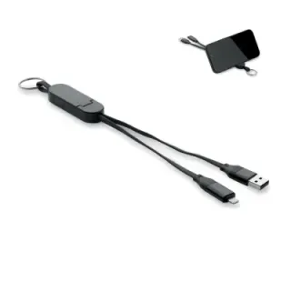 60W cable keyring recycled ABS - MO2443 (MOCN#03)